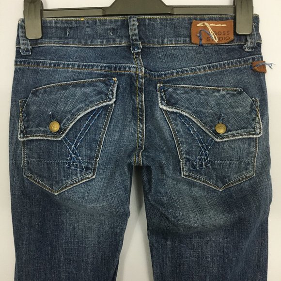 Vigoss Denim - Vigoss Studio Womens 27 Medium Wash Boot Stretch Cotton Blend Low Rise Jeans